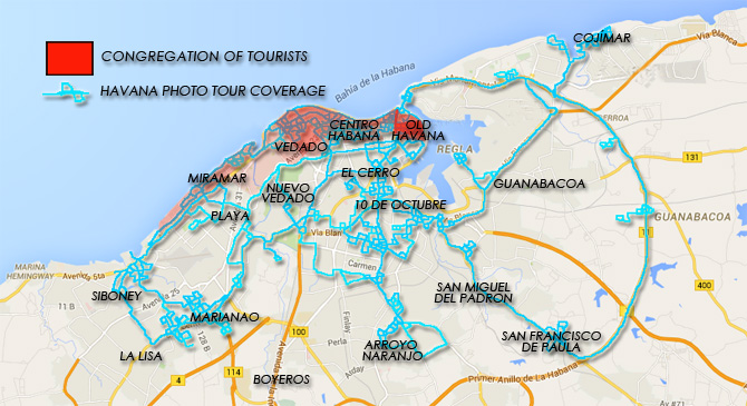 map havana photo tour