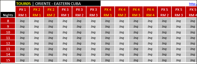 cuba rates